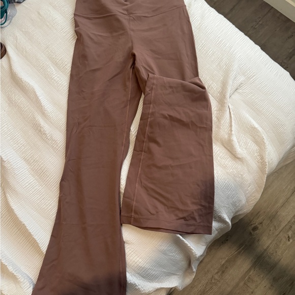 Lululemon Brown High-Waisted Bell Bottom Leggings - Picture 3 of 4